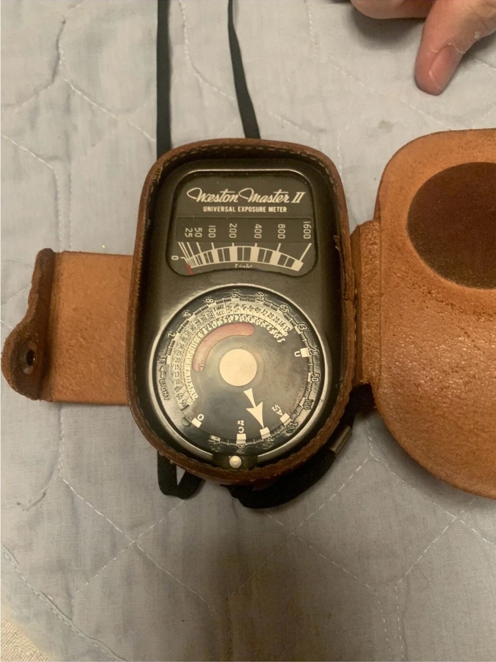 Weston Master II Universal Exposure Meter Model 735 w/ Original Leather Case